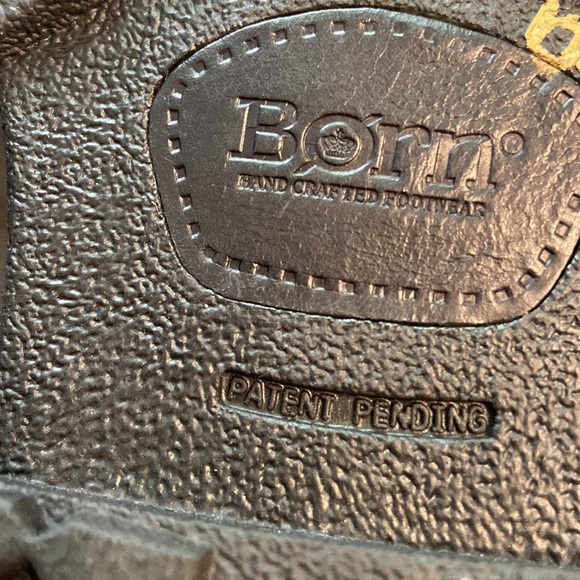 BORN Black Leather Men's Boots size 10 leather upper BNWOT color black - Picture 12 of 16